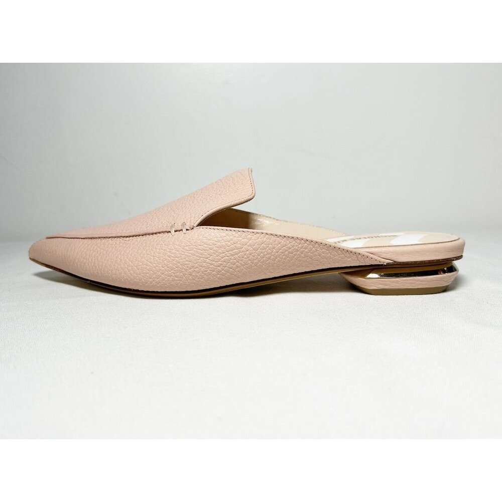 Nicholas Kirkwood Beya Powder Pink Leather Flat Mules - Sz 40 (9.5)